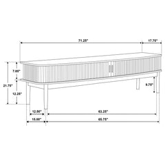 Croyden 71-inch TV Stand Media Console Weathered Natural