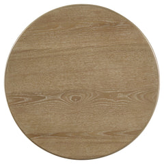 Adina 3-piece Round Coffee Table Set Distressed Light Brown