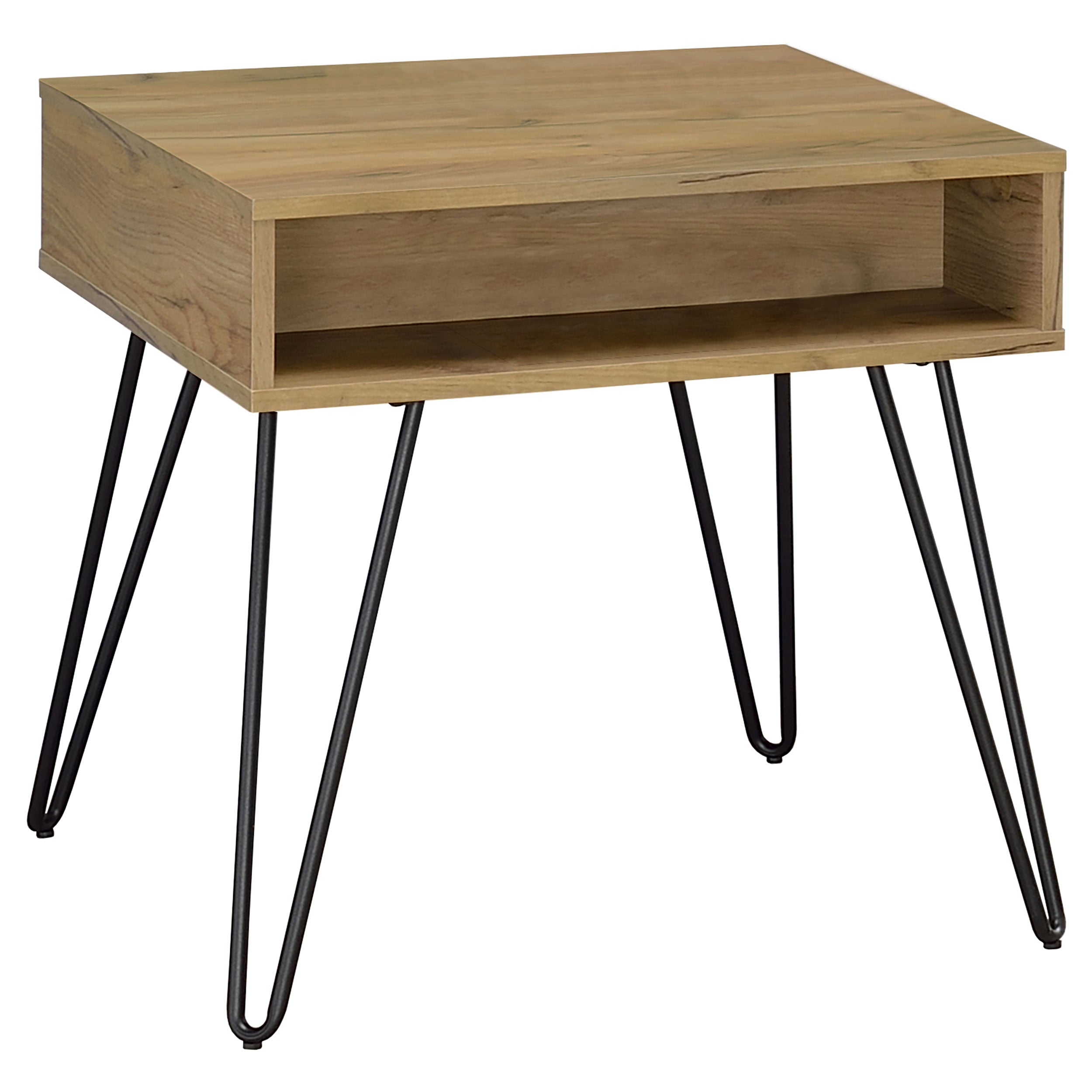 Best Furniture Outlet - Coaster - Fanning Engineered Wood Side End Table Golden Oak - 723367