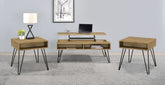 Best Furniture Outlet - Coaster - Fanning 3-piece Lift Top Coffee and End Table Set Golden Oak - 723368-S3