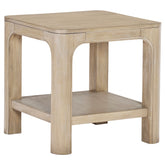 Best Furniture Outlet - Coaster - Solano Square Wood Side End Table with Shelf Weathered Mango - 723487