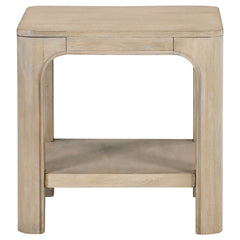 Solano 2-piece Square Coffee Table Set Weathered Mango