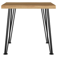 Zander Square Wood Top Coffee Table Natural Brown