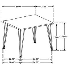 Zander 2-piece Rectangular Coffee and End Table Set Natural