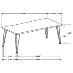 Zander 2-piece Rectangular Coffee and End Table Set Natural