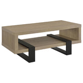 Best Furniture Outlet - Coaster - Dinard Engineered Wood Cocktail Coffee Table Latte - 723688
