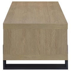 Dinard Engineered Wood Cocktail Coffee Table Latte