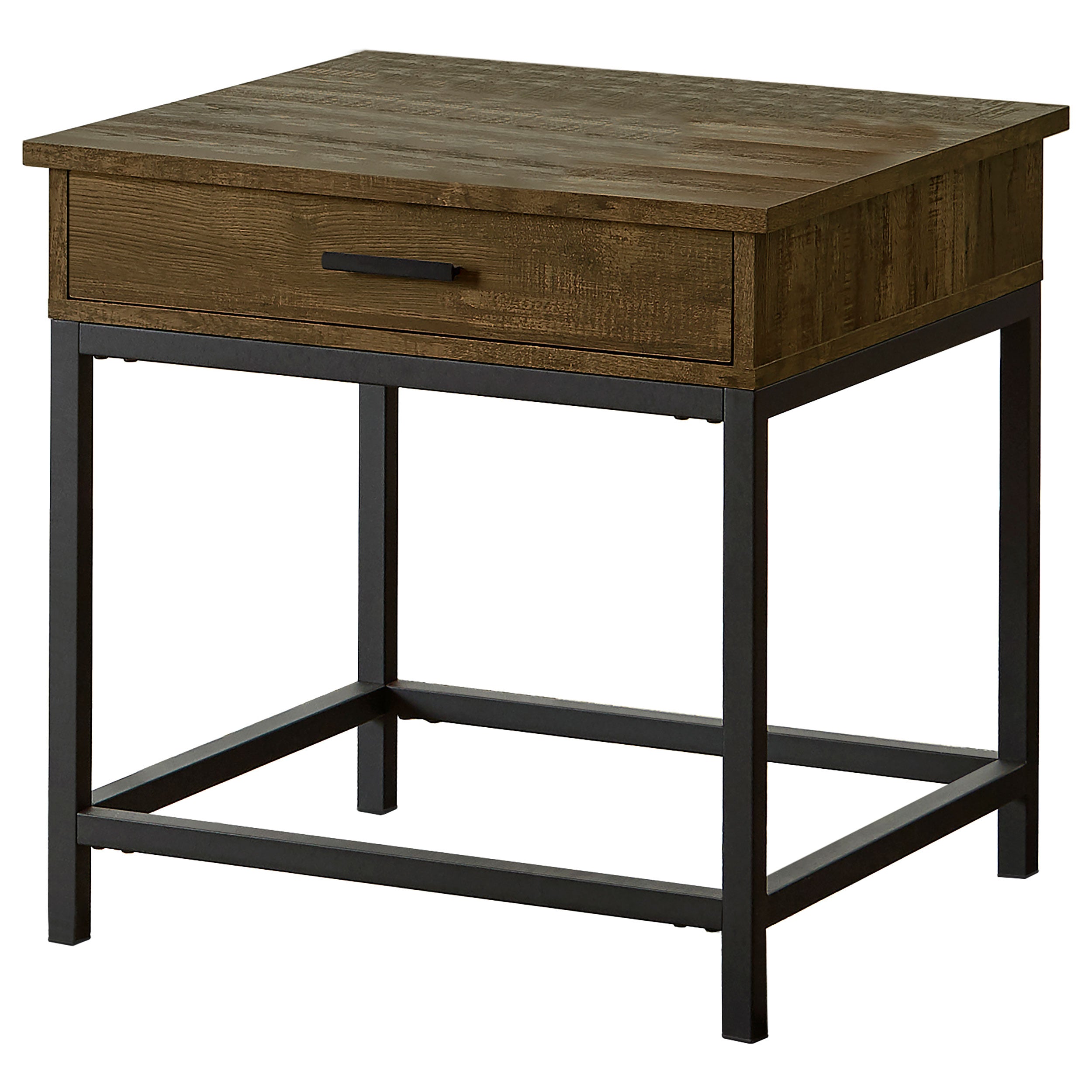 Best Furniture Outlet - Coaster - Byers 1-drawer Square Engineered Wood End Table Brown Oak - 723777