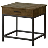 Best Furniture Outlet - Coaster - Byers 1-drawer Square Engineered Wood End Table Brown Oak - 723777