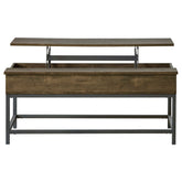 Best Furniture Outlet - Coaster - Byers Engineered Wood Lift Top Coffee Table Brown Oak - 723778