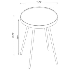 Kaelyn 4-piece Round Coffee and End Table Set Gold