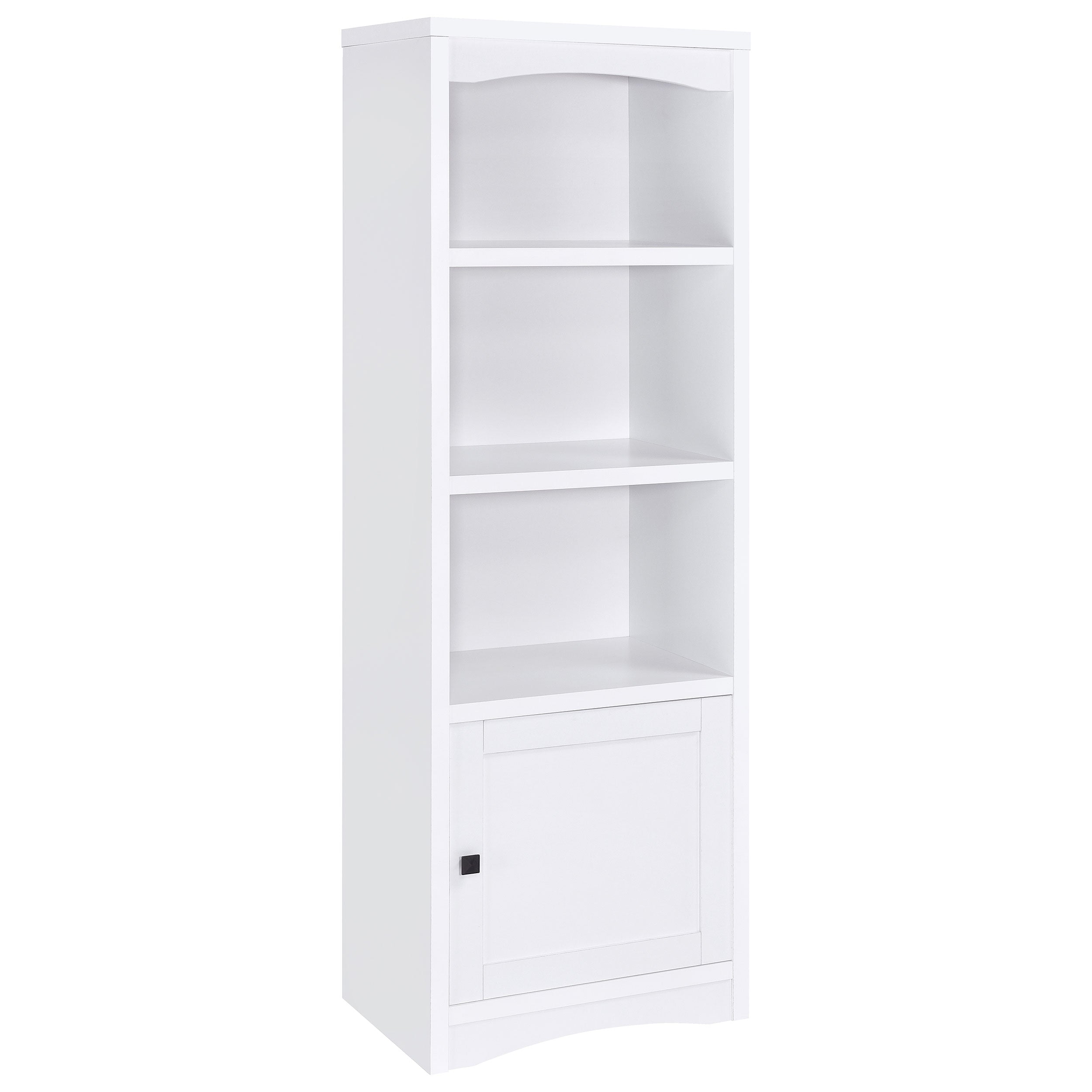 Best Furniture Outlet - Coaster - Laughlin 4-shelf Engineered Wood Media Tower White - 724114