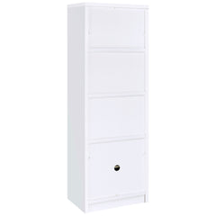 Laughlin 3-shelf Engineered Wood Media Tower White