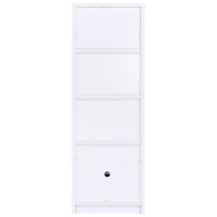 Laughlin 4-shelf Engineered Wood Media Tower White