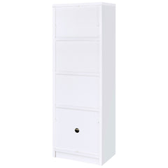 Laughlin 3-shelf Engineered Wood Media Tower White