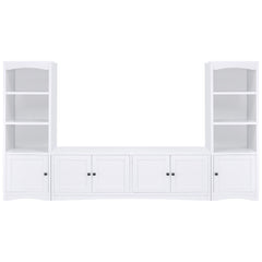 Laughlin 3-shelf Engineered Wood Media Tower White