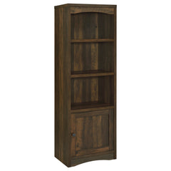 Best Furniture Outlet - Coaster - Laughlin 4-shelf Engineered Wood Media Tower Dark Pine - 724124