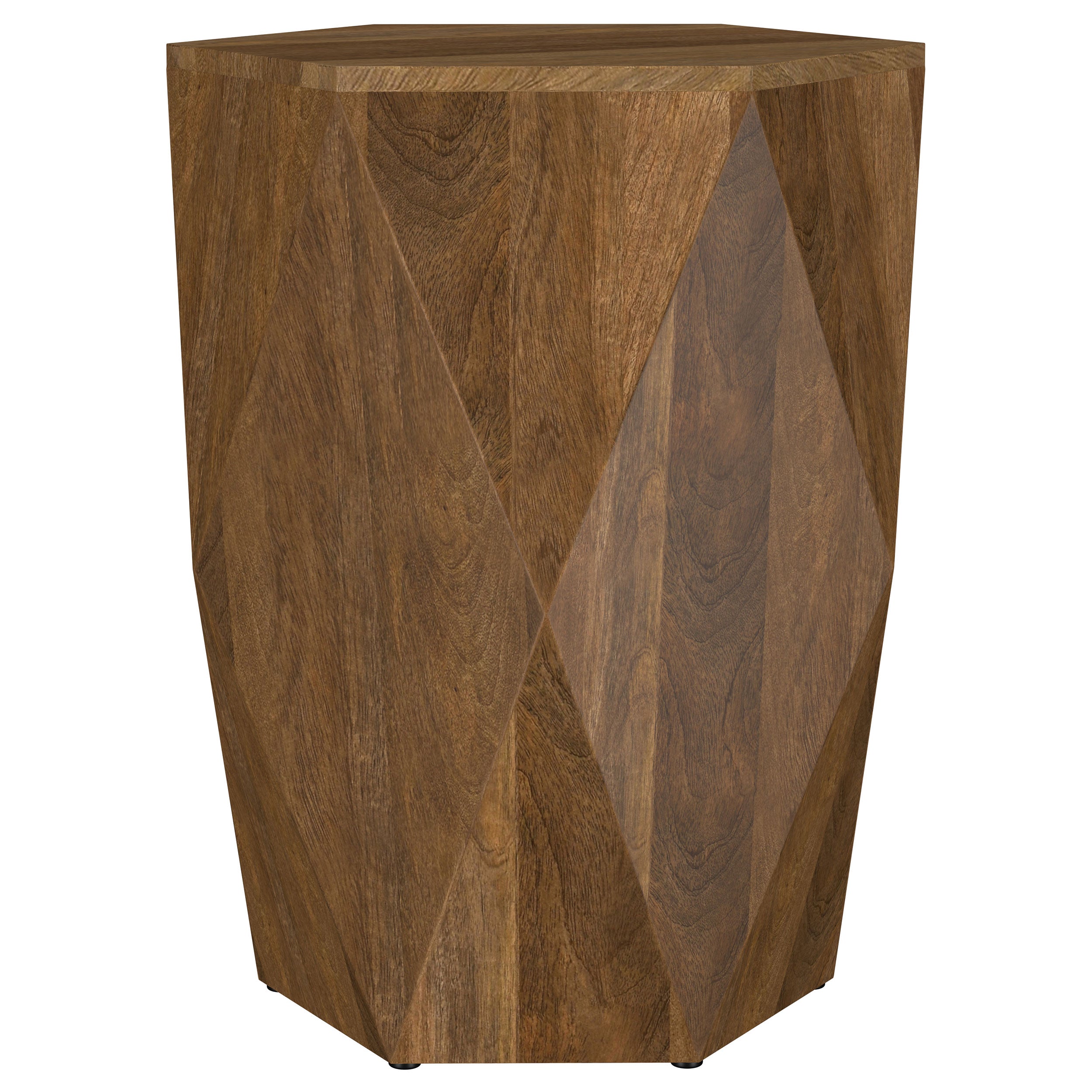 Best Furniture Outlet - Coaster - Zalika Hexagonal Solid Mango Wood End Table Natural - 724187