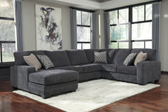 Best Furniture Outlet - Ashley Furniture - Tracling Sectional - RAF 3-Piece Sectional with Chaise / Slate - 72600S1