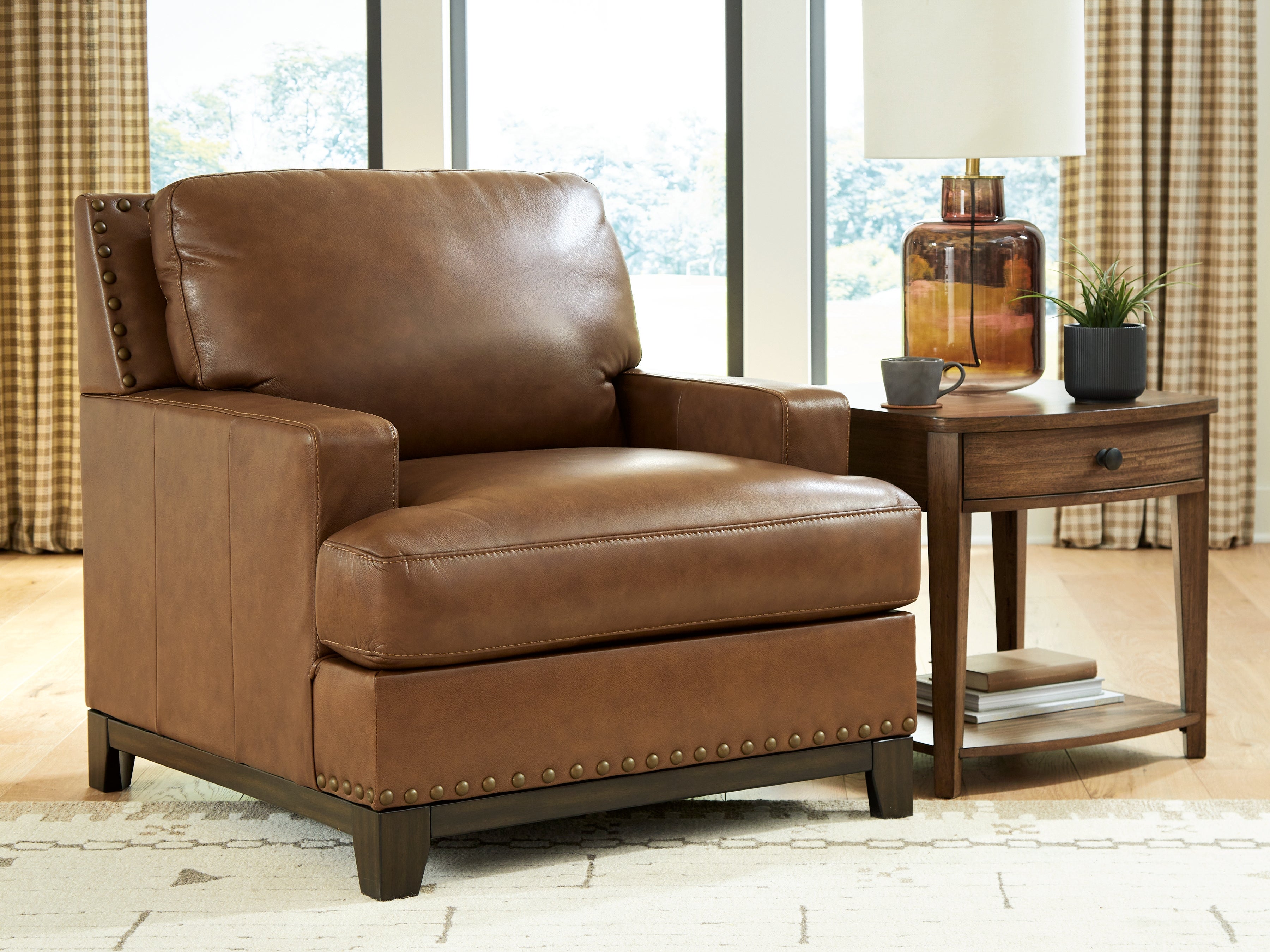 Best Furniture Outlet - Ashley Furniture - Saonara Living Room - Chair / Amber - PC7310920