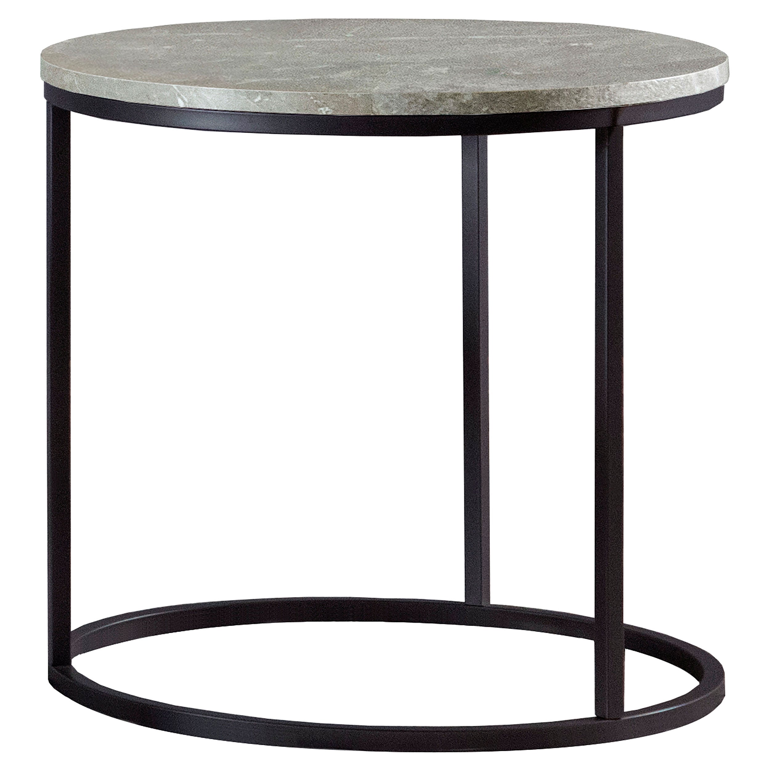 Best Furniture Outlet - Coaster - Lainey Round Faux Marble Side End Table Grey - 736027