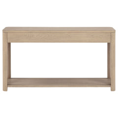 Marcelo Sofa Console Table with 2 Drawers and Shelf Light Elm