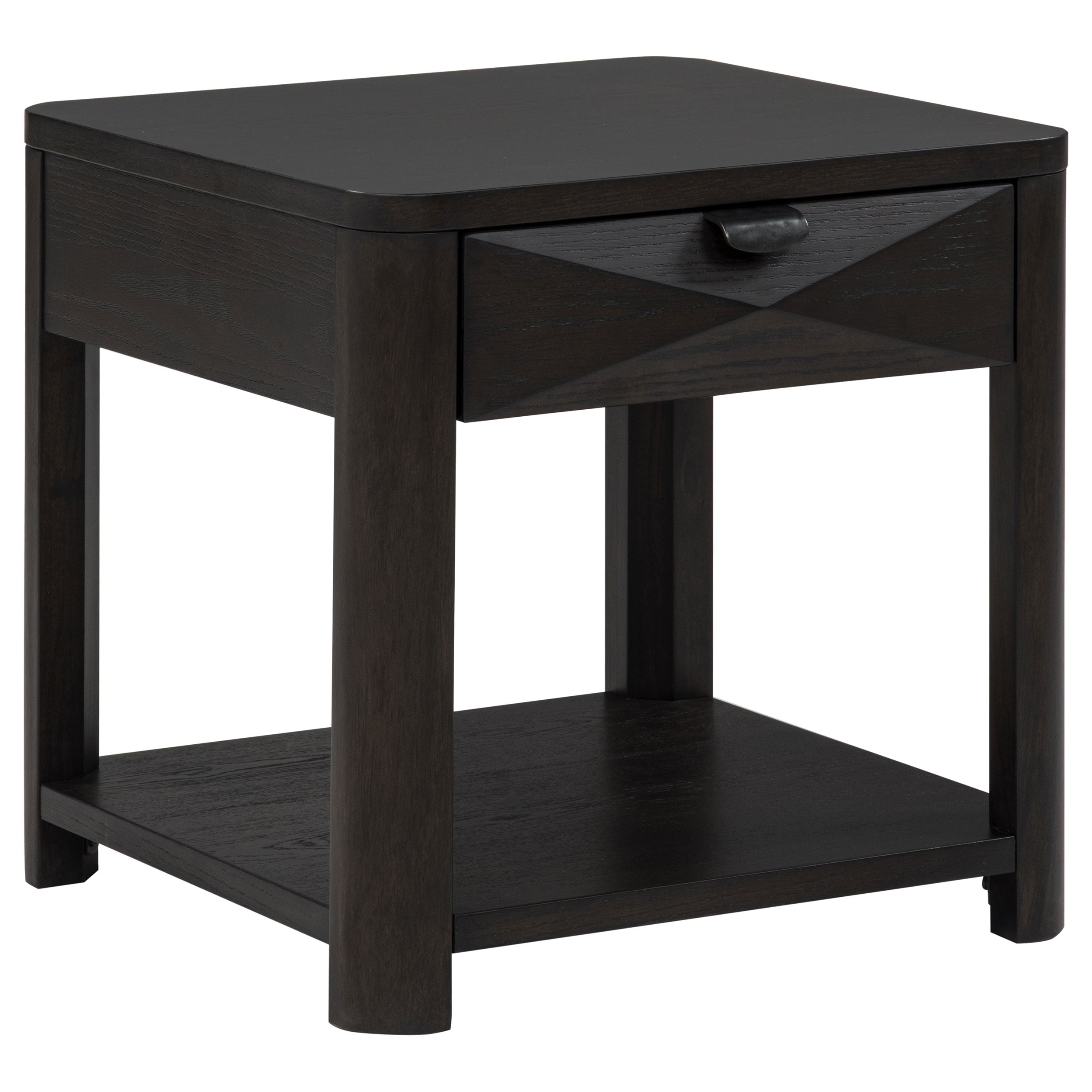 Best Furniture Outlet - Coaster - Marcelo Wood End Table with Drawer and Shelf Coffee - 736067