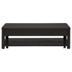 Marcelo Wood Coffee Table with 2 Drawers and Shelf Coffee