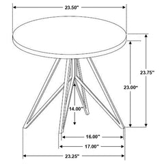 Hadi 2-piece Round SmartTop Coffee and End Table Set Cement
