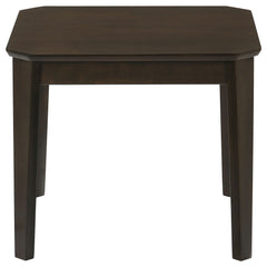 Amaro 3-piece Coffee and End Table Set Dark Brown