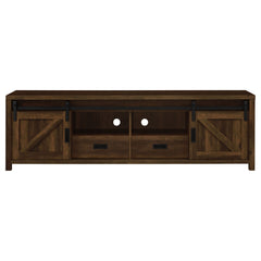 Madra 2-door Engineered Wood 79-inch TV Stand Dark Pine