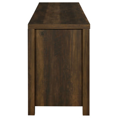Madra 2-door Engineered Wood 79-inch TV Stand Dark Pine