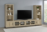 Best Furniture Outlet - Coaster - Sachin 3-piece 79-inch TV Entertainment Center Antique Pine - 736283-SET