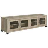 Best Furniture Outlet - Coaster - Sachin 4-door Engineered Wood 79-inch TV Stand Distressed Pine - 736283
