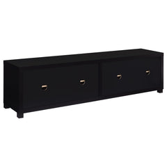 Sachin 4-door Engineered Wood 79-inch TV Stand Black