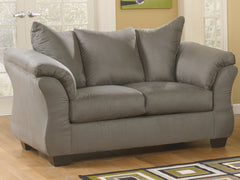 Best Furniture Outlet - Ashley Furniture - Darcy Living Room - Loveseat / Cobblestone - 7500535