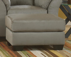 Best Furniture Outlet - Ashley Furniture - Darcy Living Room - Ottoman / Cobblestone - 7500514