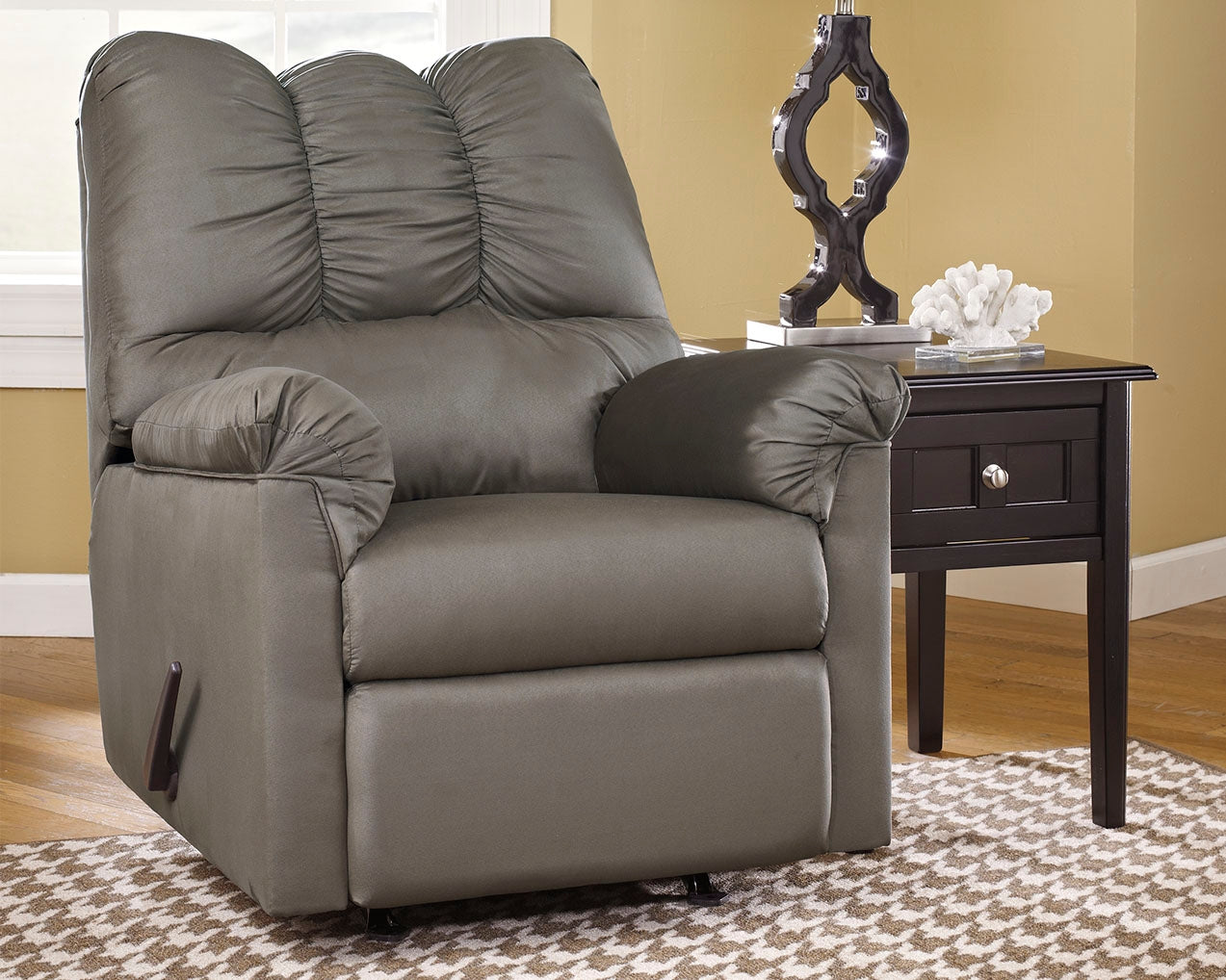 Best Furniture Outlet - Ashley Furniture - Darcy Living Room - Rocker Recliner / Cobblestone - 7500525