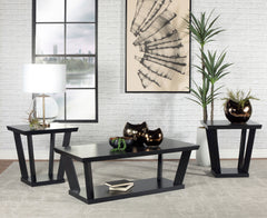 Best Furniture Outlet - Coaster - Aminta 3-piece Coffee and End Table Set Black - 753434