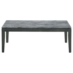 Mozzi Rectangular Faux Marble Coffee Table Grey and Black