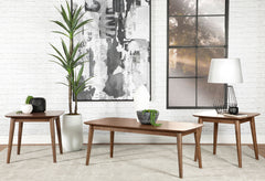 Best Furniture Outlet - Coaster - Radley 3-piece Rectangular Coffee Table Set Natural Walnut - 753524