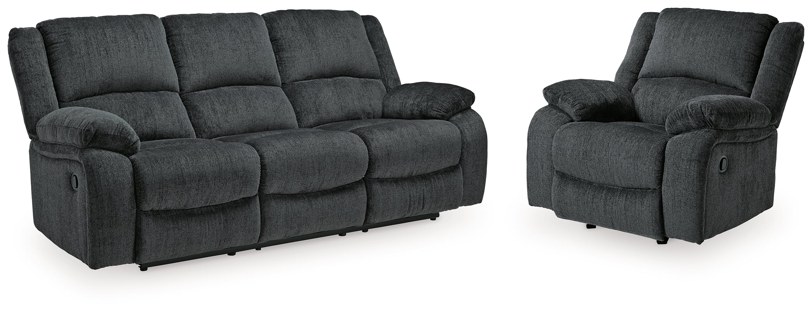 Best Furniture Outlet - Ashley Furniture - Draycoll Reclining Sofa and Recliner - Reclining Sofa and Recliner - 76504U3