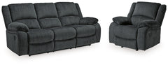 Best Furniture Outlet - Ashley Furniture - Draycoll Reclining Sofa and Recliner - Reclining Sofa and Recliner - 76504U3
