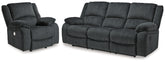 Best Furniture Outlet - Ashley Furniture - Draycoll Reclining Sofa and Power Recliner - Reclining Sofa and Power Recliner - 76504U9