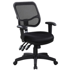 Best Furniture Outlet - Coaster - Rollo Upholstered Adjustable Ergonomic Office Chair Black - 800019