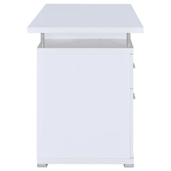 Tracy 55-inch 2-drawer Office Computer Desk White