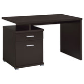 Best Furniture Outlet - Coaster - Irving 47-inch 2-drawer Office Computer Desk Cappuccino - 800109
