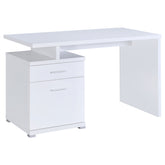 Best Furniture Outlet - Coaster - Irving 47-inch 2-drawer Office Computer Desk White - 800110