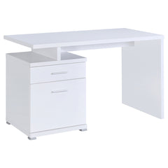 Best Furniture Outlet - Coaster - Irving 47-inch 2-drawer Office Computer Desk White - 800110