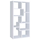 Best Furniture Outlet - Coaster - Theo 71-inch 6-shelf Bookshelf White - 800136